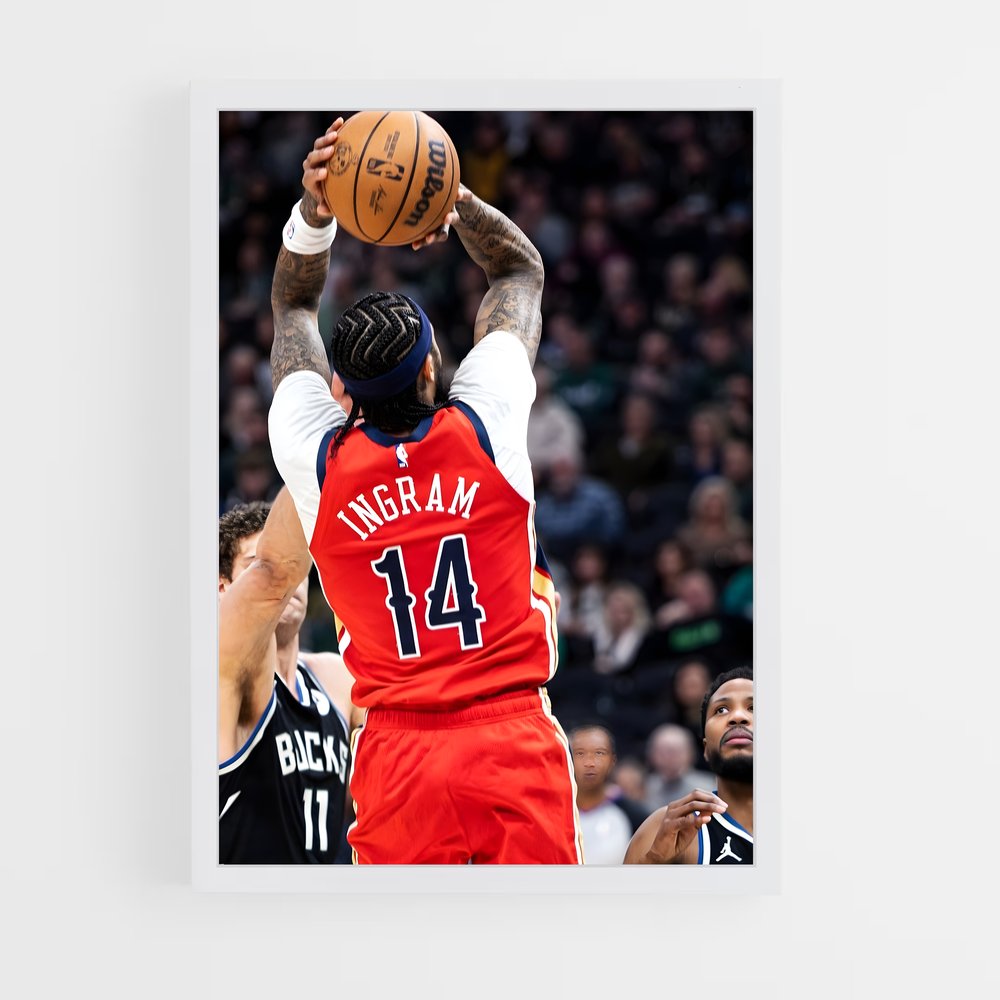 Poster Brandon de ingram – affiche Basketball (vue 3)